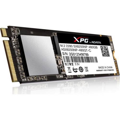 ADATA SX8200 480G M2 2280 PCIE, ASX8200NP-480GT-C ADATA SX8200 480G M2 2280 PCIE, ASX8200NP-480GT-C